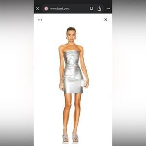 Rick Owens Metallic Strapless Dress